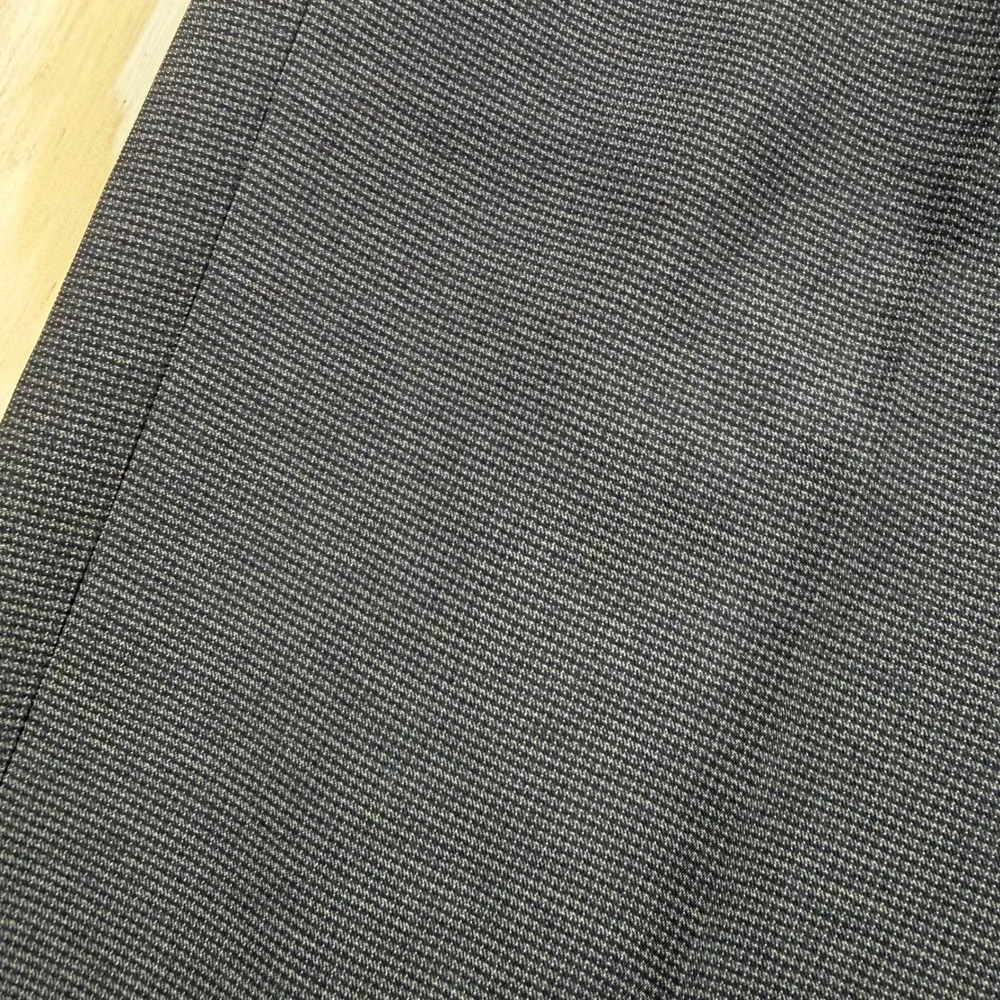 Ralph Lauren Mens Pleated Dress Pants Brown Micro Houndstooth Cuffed 34x30